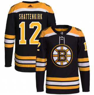 Men's Boston Bruins #12 Kevin Shattenkirk Black Stitched Jersey