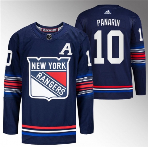 Men's New York Rangers #10 Artemi Panarin Navy Stitched Jersey