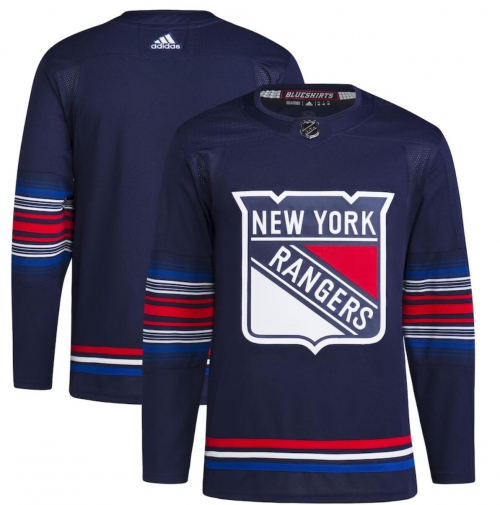 Men's New York Rangers Blank Navy Stitched Jersey