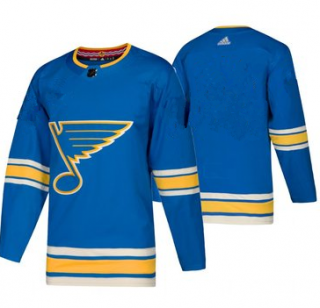 Men's St. Louis Blues Blank Blue Alternate Official Adidas Jersey