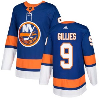 Adidas Islanders #9 Clark Gillies Royal Blue Home Authentic Stitched NHL Jersey