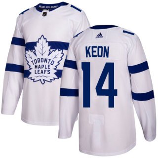 Adidas Toronto Maple Leafs #14 Dave Keon White Authentic 2018 Stadium Series Stitched NHL Jersey