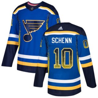 Men's St. Louis Blues #10 Brayden Shenn Royal Drift Fashion Adidas Jersey