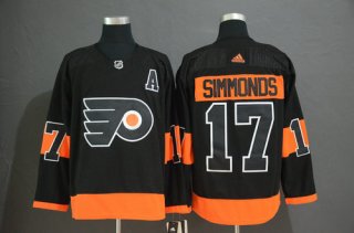 Men's Philadelphia Flyers #17 Wayne Simmonds Black Alternate Adidas Jersey