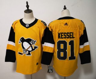 Adidas Pittsburgh Penguins #81 Phil Kessel Yellow Alternate Stitched NHL Jersey