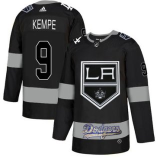 LA Kings With Dodgers 9 Adrian Kempe Black Adidas Jersey