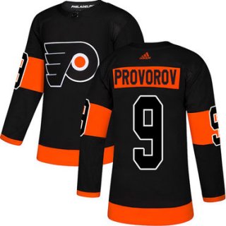 Men's Philadelphia Flyers #9 Premier Ivan Provorov Black Adidas NHL Alternate Jersey