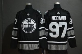 Men's Edmonton Oilers 97 Connor McDavid Black 2019 NHL All-Star Game Adidas Jersey