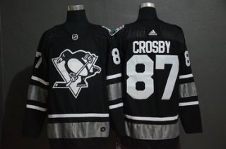 Men's Pittsburgh Penguins 87 Sidney Crosby Black 2019 NHL All-Star Game Adidas Jersey