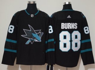 Adidas San Jose Sharks #88 Brent Burns Black Alternate Authentic Stitched NHL Jersey