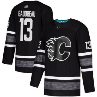 Flames #13 Johnny Gaudreau Black Authentic 2019 All-Star Stitched Hockey Jersey