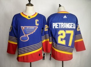 Men's St. Louis Blues 27 Alex Pietrangelo Blue Adidas Jersey