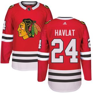 Adidas Chicago Blackhawks #24 Martin Havlat Red Home Authentic Stitched NHL Jersey