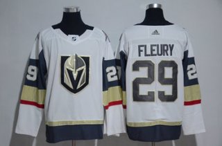 Men's Vegas Golden Knights #29 Marc-Andre Fleury White 2017-2018 Adidas Hockey Stitched NHL Jersey