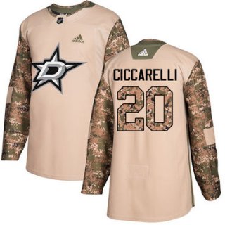 Adidas Stars #20 Dino Ciccarelli Camo Authentic 2017 Veterans Day Stitched NHL Jersey