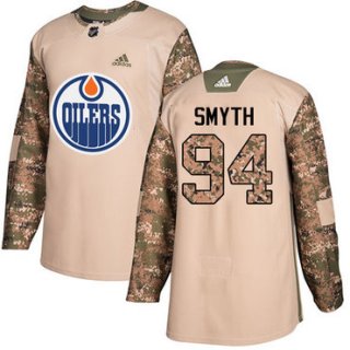 Adidas Edmonton Oilers #94 Ryan Smyth Camo Authentic 2017 Veterans Day Stitched NHL Jersey