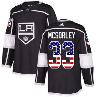 Adidas Kings #33 Marty Mcsorley Black Home Authentic USA Flag Stitched NHL Jersey