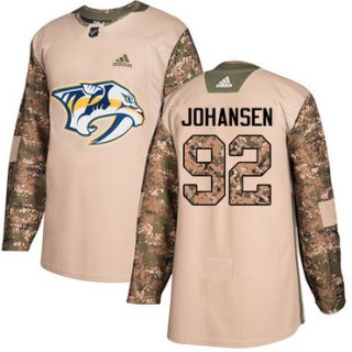 Adidas Predators #92 Ryan Johansen Camo Authentic 2017 Veterans Day Stitched NHL Jersey