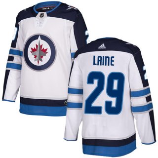 Adidas NHL Winnipeg Jets #29 Patrik Laine Away White Authentic Jersey