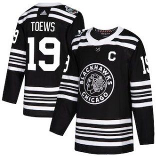 Adidas Chicago Blackhawks #19 Jonathan Toews Black 2019 Winter Classic Authentic Player Jersey