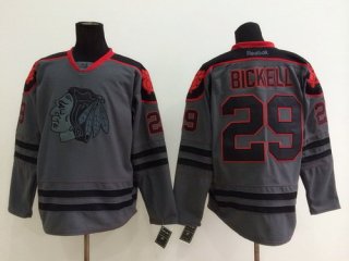 Chicago Blackhawks #29 Bryan Bickell Charcoal Gray Jersey