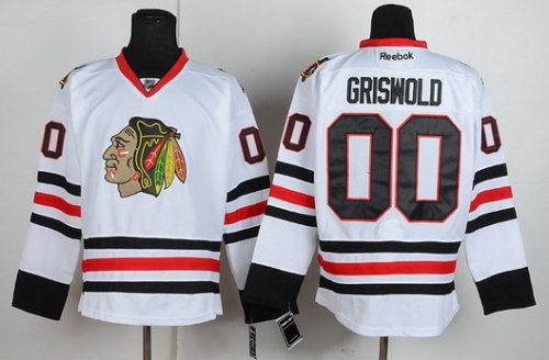 Chicago Blackhawks #00 Clark Griswold White Jersey