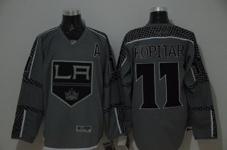 Los Angeles Kings #11 Anze Kopitar Charcoal Gray Jersey