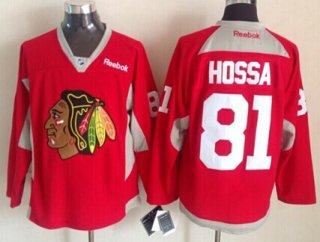 Chicago Blackhawks #81 Marian Hossa 2014 Training Red Jersey