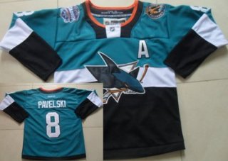 San Jose Sharks #8 Joe Pavelski 2015 Stadium Series Blue/Black Jersey