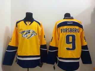 Nashville Predators #9 Filip Forsberg Yellow Jersey