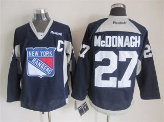 New York Rangers #27 Ryan Mcdonagh 2014 Training Navy Blue Jersey