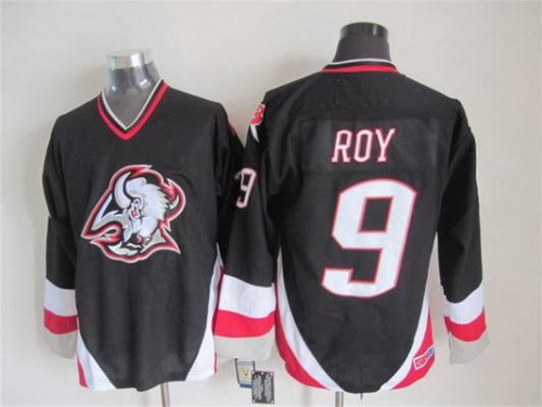 Men's Buffalo Sabres #9 Derek Roy 1996-97 Black CCM Vintage Throwback Jersey