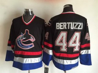 Men's Vancouver Canucks #44 Todd Bertuzzi 2003-04 Black CCM Vintage Throwback Jersey