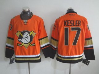 Men's Anaheim Ducks #17 Ryan Kesler Reebok 2015 Orange Alternate Premier Jersey