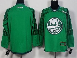 Men's New York Islanders Blank Green 2016 St. Patrick's Day Hockey Jersey