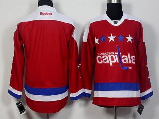 Men's Washington Capitals Blank Reebok Red Third Jersey