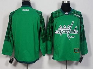 Men's Washington Capitals Blank Green 2016 St. Patrick's Day Hockey Jersey