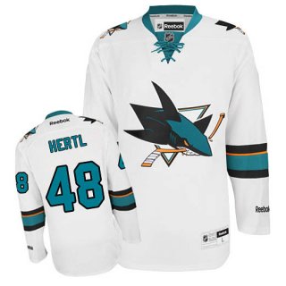 Men's San Jose Sharks #48 Tomas Hertl White Away Jersey