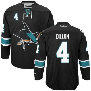 Men's San Jose Sharks #4 Brenden Dillon Black Third Jersey