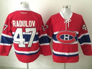 Men's Montreal Canadiens #47 Alexander Radulov Red Home Stitched NHL Throwback Hockey Jersey