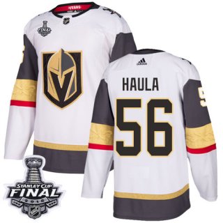 Adidas Golden Knights #56 Erik Haula White Road Authentic 2018 Stanley Cup Final Stitched NHL Jersey