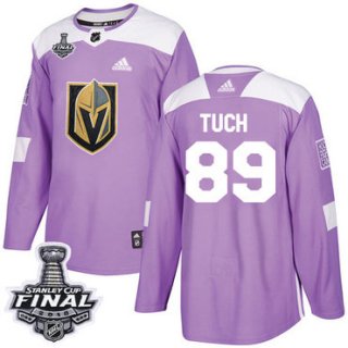 Adidas Golden Knights #89 Alex Tuch Purple Authentic Fights Cancer 2018 Stanley Cup Final Stitched NHL Jersey