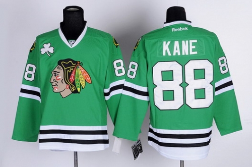 Chicago Blackhawks #88 Patrick Kane Green Jersey