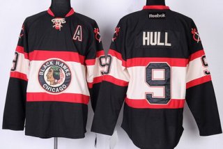 Chicago Blackhawks #9 Bobby Hull Black Third Jersey