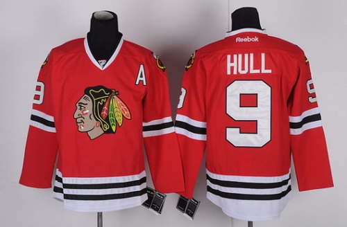 Chicago Blackhawks #9 Bobby Hull Red Jersey