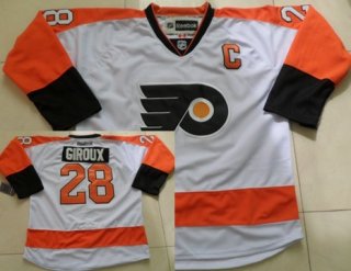 Philadelphia Flyers #28 Claude Giroux White Jersey