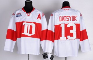 Detroit Red Wings #13 Pavel Datsyuk White Winter Classic Jersey