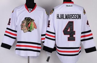 Chicago Blackhawks #4 Niklas Hjalmarsson White Jersey