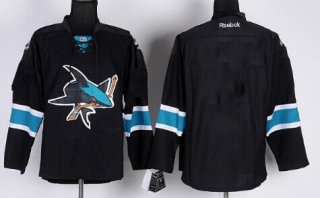 San Jose Sharks Blank Black Third Jersey