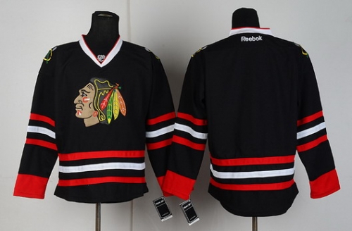 Chicago Blackhawks Blank Black Jersey